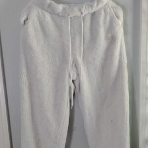 Cozy White Woman's Fleece SweetPants